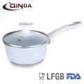 New style forged aluminum white ceramic coating cookware sets